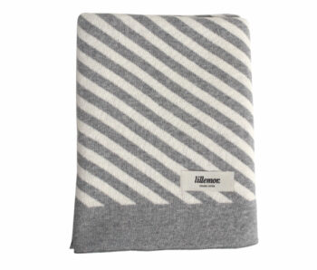 Blanket -stripes/grey