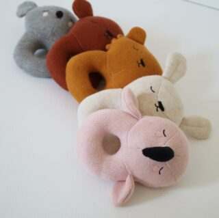 New in rattles made from organic cotton and oekotex certified !